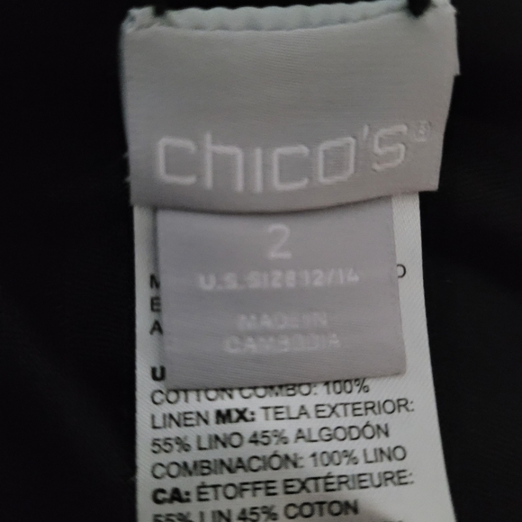 Chico's Leopard Print Long Sleeve Gold Snap Down Jacket - Picture 7 of 7